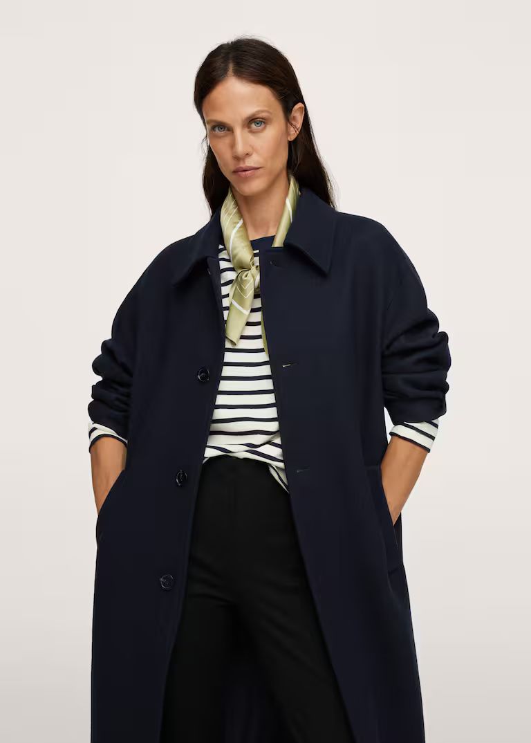 Oversize wool coat | MANGO (US)