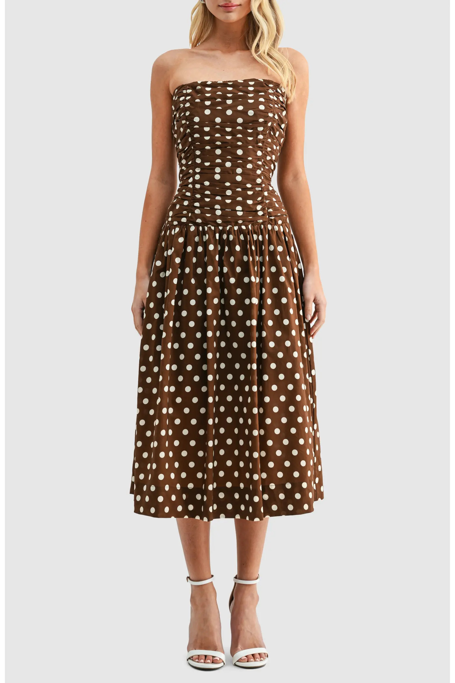 Polka Dot Strapless Dress (Women) | Nordstrom | Nordstrom