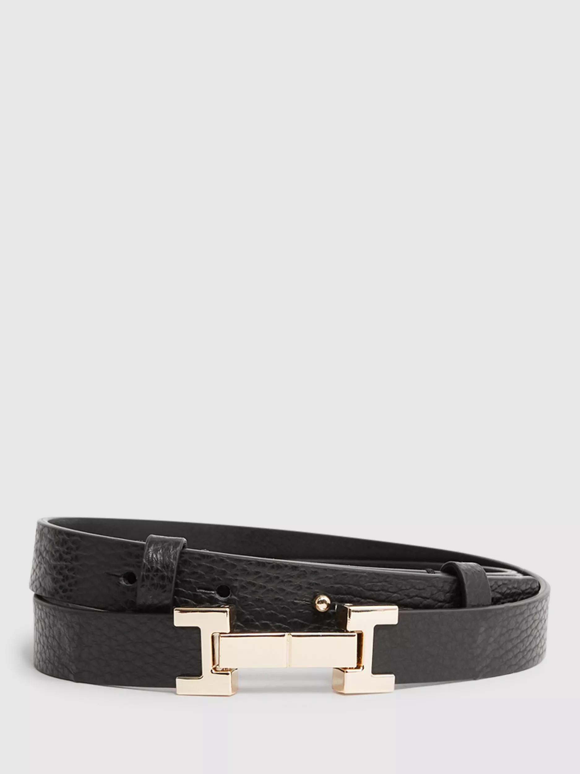 Reiss Hayley Skinny Leather Belt | John Lewis (UK)