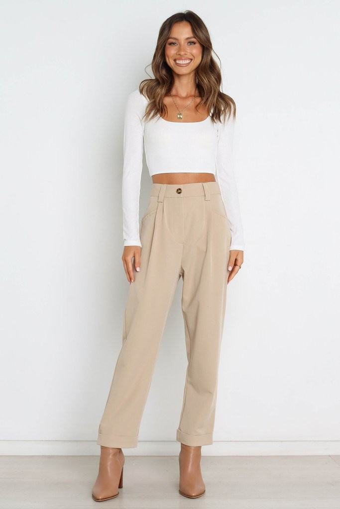 Lexie Pants - Beige | Petal & Pup (US)