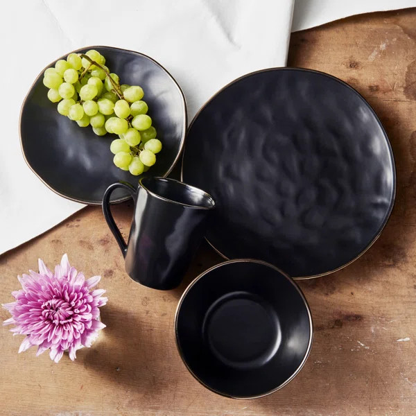 Willa Arlo™ Interiors Wilkins Handmade Ceramic Dinnerware - Set of 16 | Wayfair North America