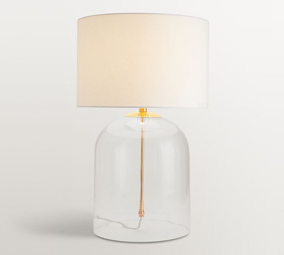 Aria Glass Dome Table Lamp (20"-27") | Pottery Barn (US)