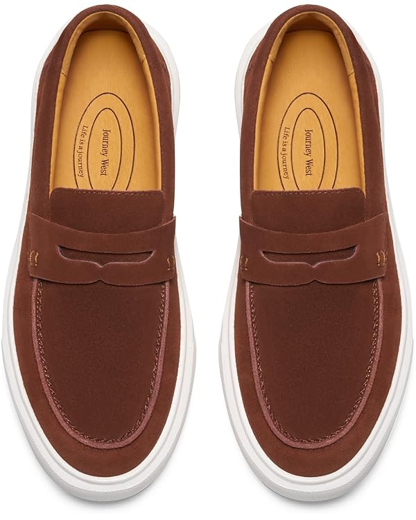 Journey West Suede Slip-on Penny Loafers Sneakers Shoes for Women | Amazon (US)