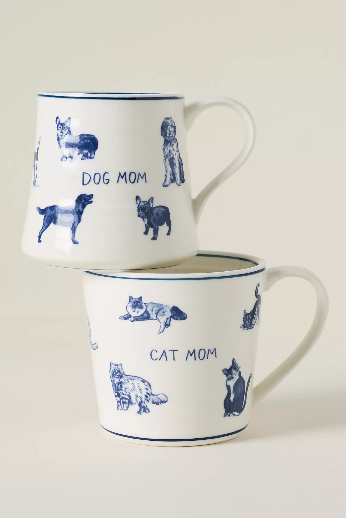 Molly Hatch Stoneware Dog and Cat Mom Mug | Anthropologie (US)