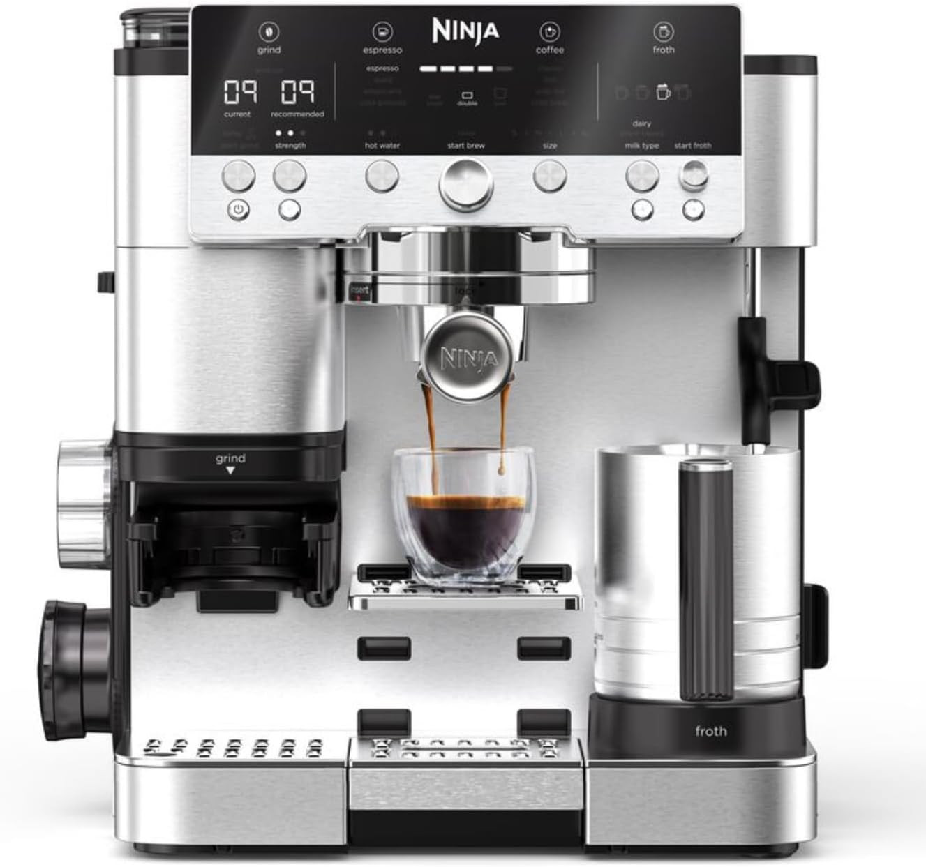 Ninja Luxe Premier 3-in-1 Coffee Machine, Silver ES601UK | Amazon (UK)