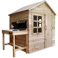 Big Game Hunters Evermeadow Playhouse - Kids Wooden Playhouse in Light Brown | Size: Medium | Debenhams UK