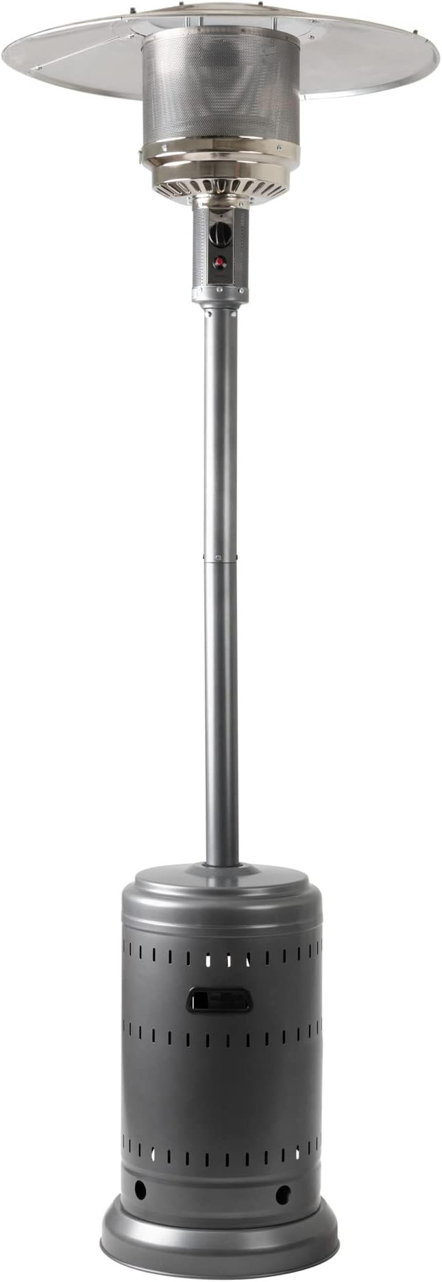 Amazon Basics 46,000 BTU Outdoor Propane Patio Heater with Wheels, Commercial & Residential, Slat... | Amazon (US)