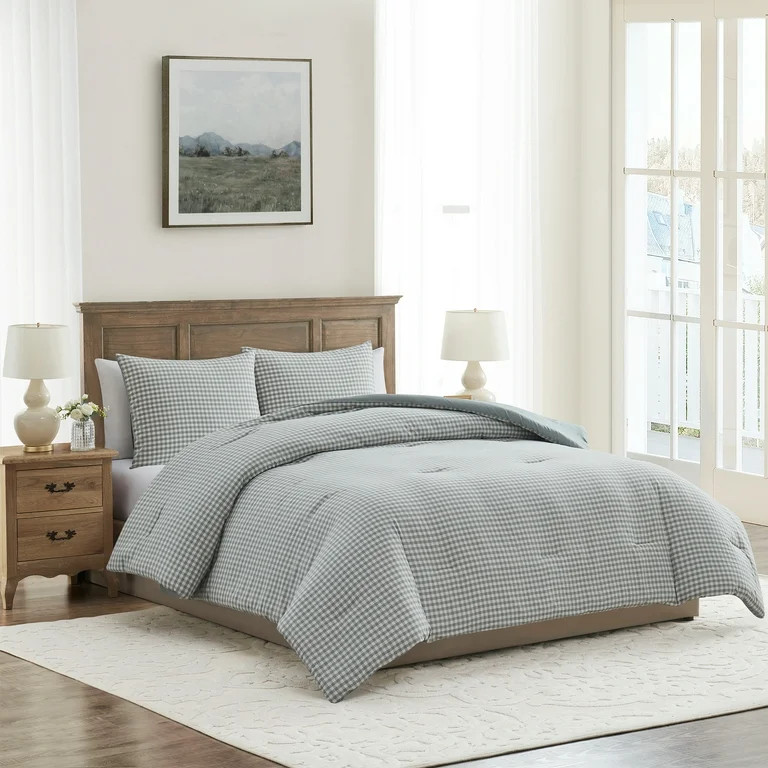 My Texas House4.3 stars out of 8 reviews(4.3)|8 My Texas House Collins 3-Piece Dusty Green Gingha... | Walmart (US)