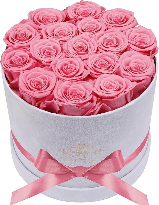 17 Flowers in a Luxury Suede Box, Birthday Gifts for Women, Preserved Flowers, Mothers Day Roses ... | Amazon (US)
