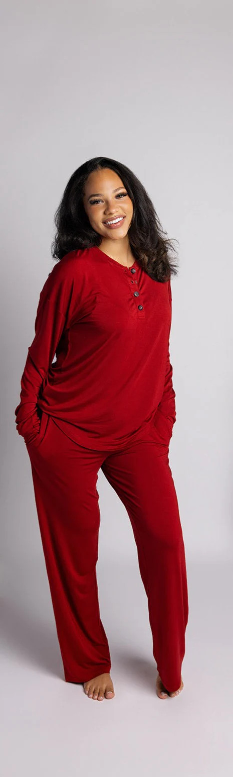 Cranberry Women's Long Sleeve Lounge Set | Promise Baby