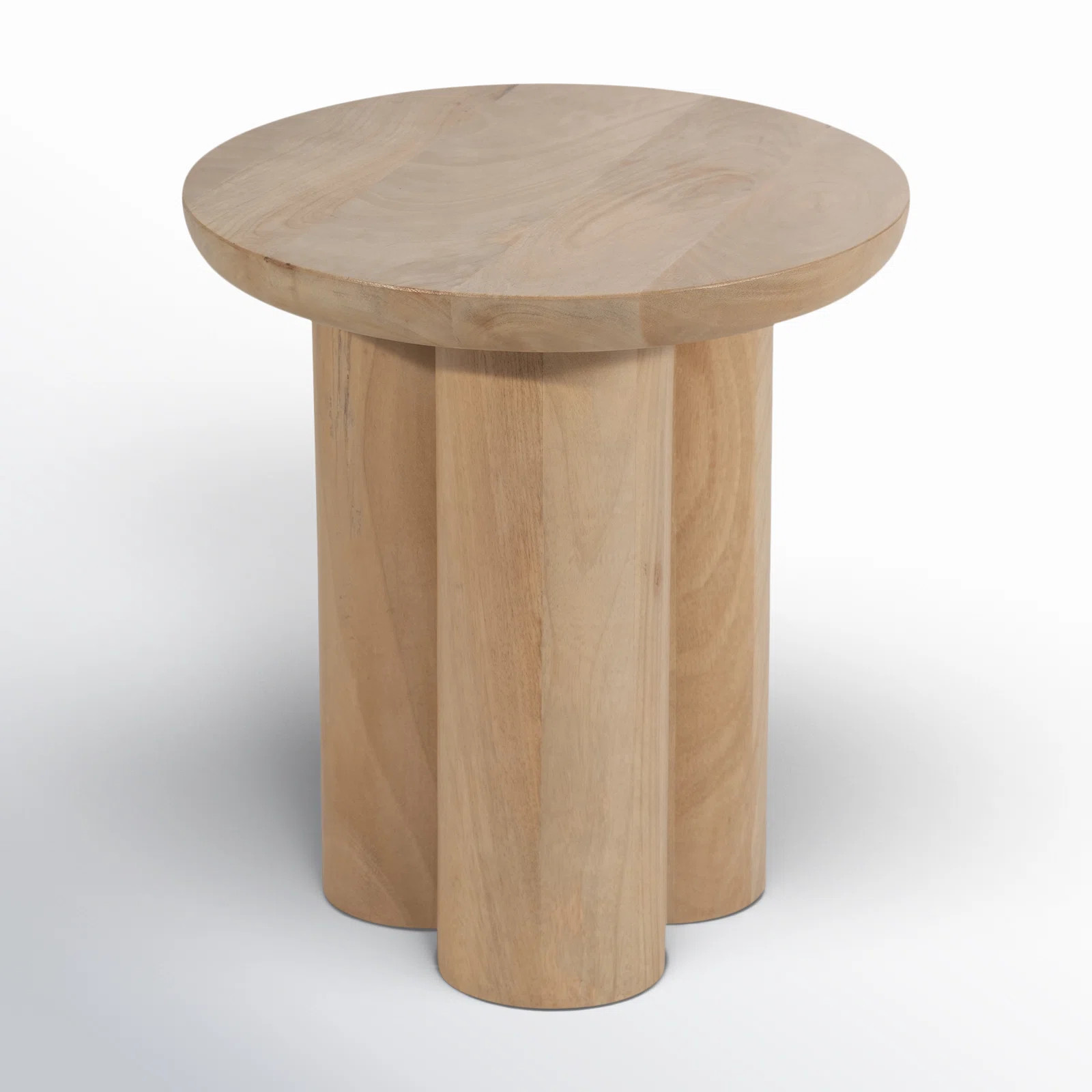 Modern Neutral Wooden Living Room End Table, Side Table 18" | Wayfair North America