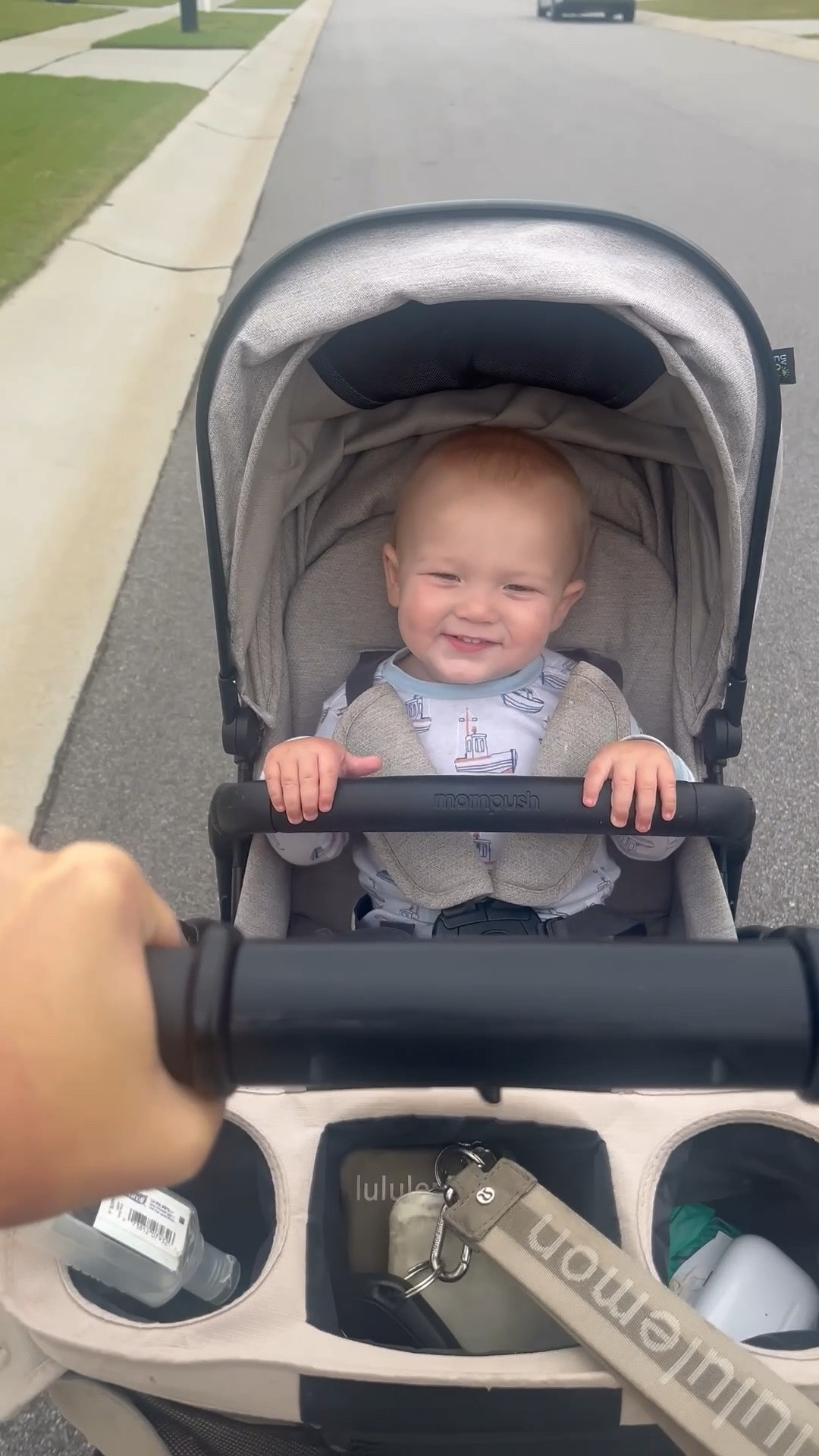 Morning strolls with my happy guy 🥰 He’s cozy in his sailboat jammies while we roll in this #1 best-selling stroller on Amazon (so many compare it to the Duna but at a way better price 🙌). I added the matching stroller organizer (cup holders + pouch = mom win) and our go-to stroller fan that seriously holds a charge forever. 🫶🏻

#LTKFamily #LTKBaby #LTKKids