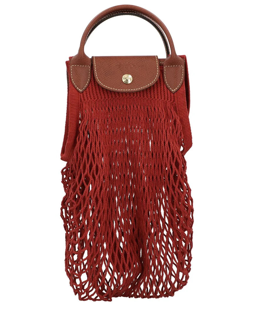 Longchamp Le Pliage Filet Large Mesh Handle Bag with Strap | Shop Simon
