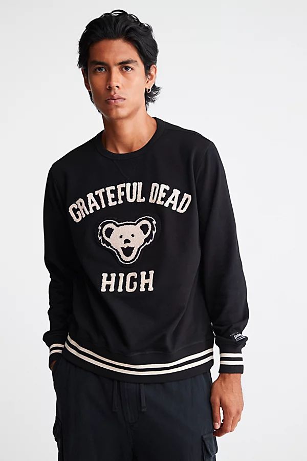 Schott X Grateful Dead Crew Neck Sweatshirt | Urban Outfitters (US and RoW)