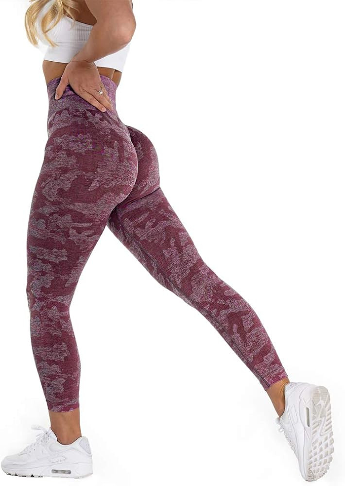 YVYVLOLO Women High Waist Workout Gym Butt Lift Seamless Leggings Yoga Pants Tights | Amazon (US)
