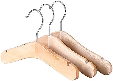 YUNLILI Multi-Size Cute Baby Hangers Wooden Decoration Children's Hangers Natural Solid Wood Baby... | Amazon (US)