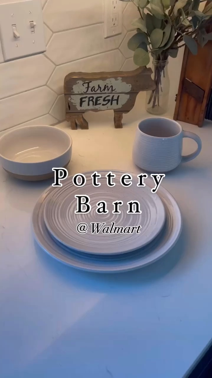 Your dinnerware just called and she needs an update! This set screams pottery barn but it's actually WALMART!!! Boujie on a budget. We've had this set for years and it has held up so well! Can't believe you can still grab it! Do it before it's gone. Some pieces are starting to run low in stock! 

Plates 
Dinnerware
Walmart 
Kitchen
Kitchen gadgets 
#walmart @walmart

 tip! If you click follow and subscribe you'll get alerts when things that you heart drop in price and restock! 

#LTKHome #LTKFindsUnder50 #LTKWatchNow