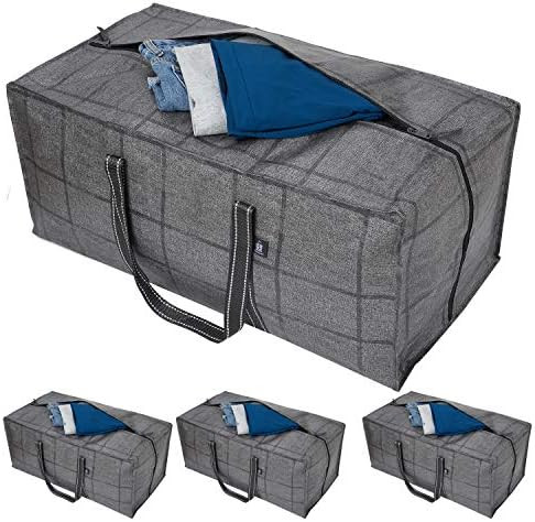 VENO 4 Pack Heavy Duty Extra Large Storage Bag, Moving Bag, Clothes Organizer, for Blanket, Comfo... | Amazon (US)