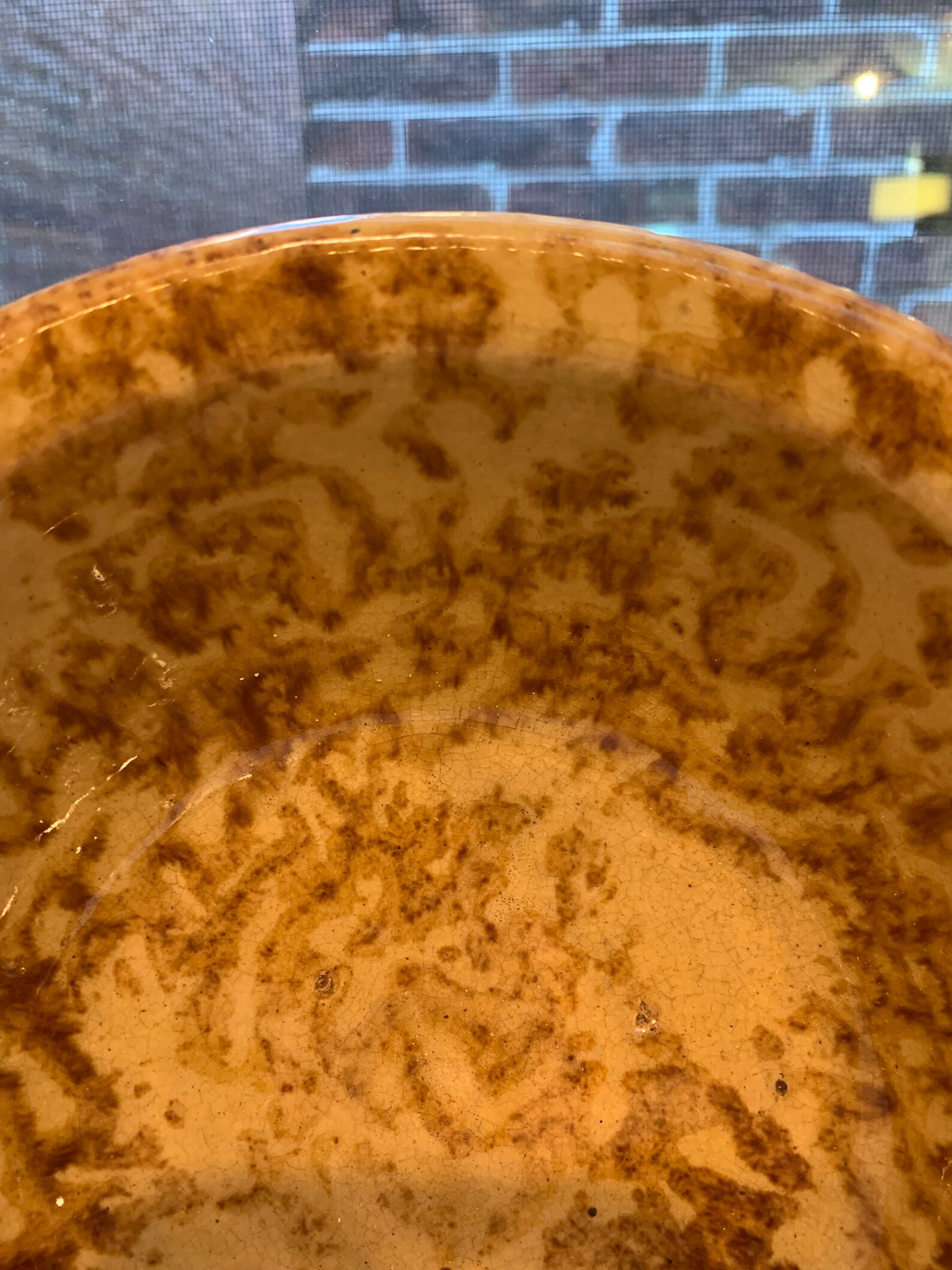 Rockingham Bennington Sponge Ware Bowl - Etsy | Etsy (US)