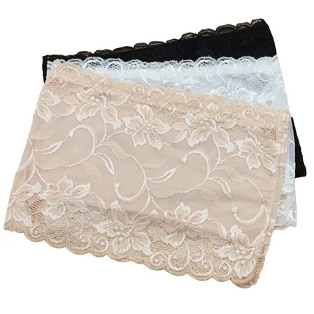 3pcs Women's Full Floral Lace Tube Bra Top Strapless Seamless Stretchy Bandeau, Lace Chest Wrap | Walmart (US)