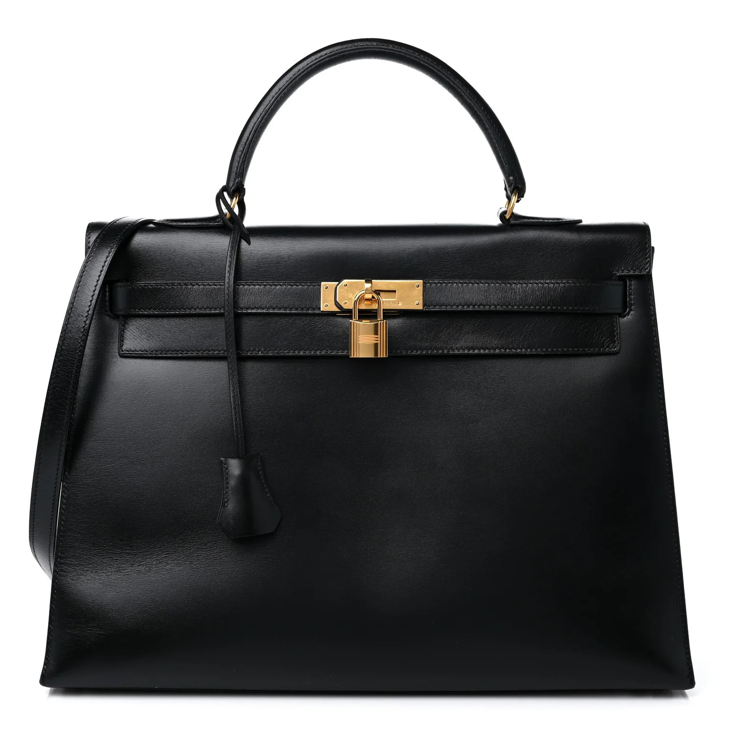 Box Kelly Sellier 35 Black | FASHIONPHILE (US)