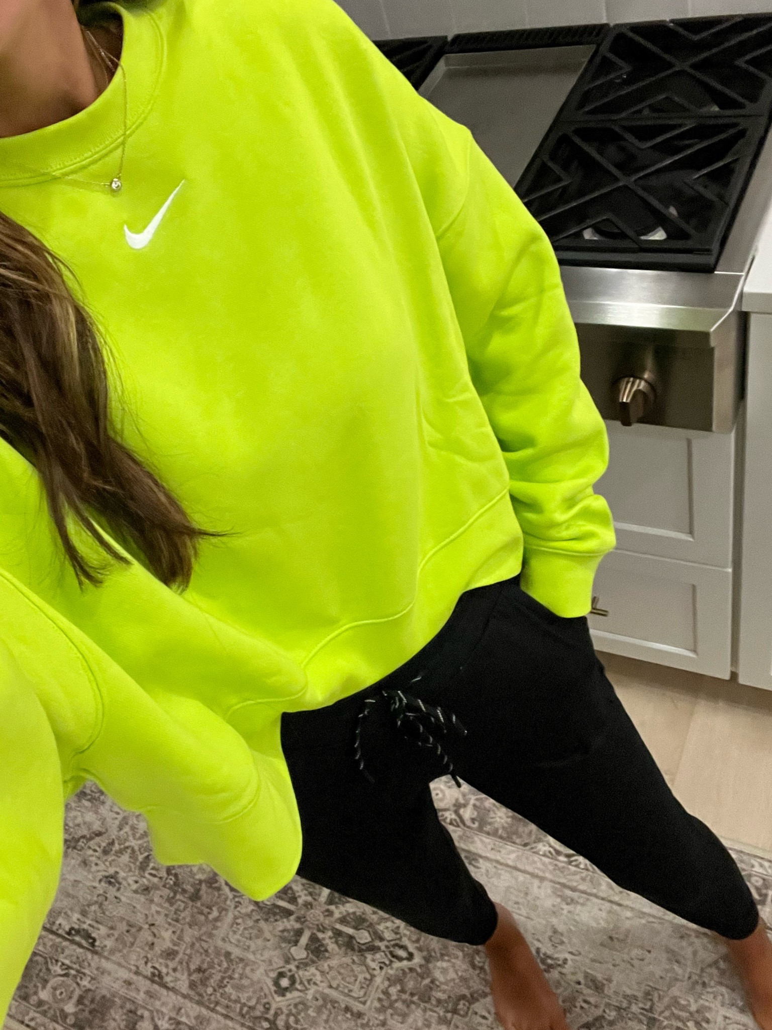 Neon yellow outlet nike sweatshirt