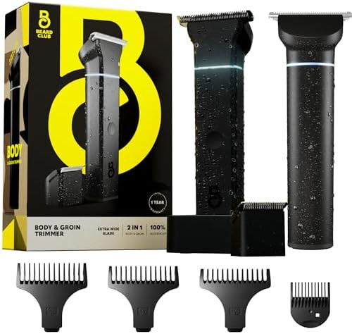 The Beard Club Manscape Body Hair Trimmer for Men, Pubic Hair Trimmer for Men & Ball Trimmer - Me... | Amazon (US)