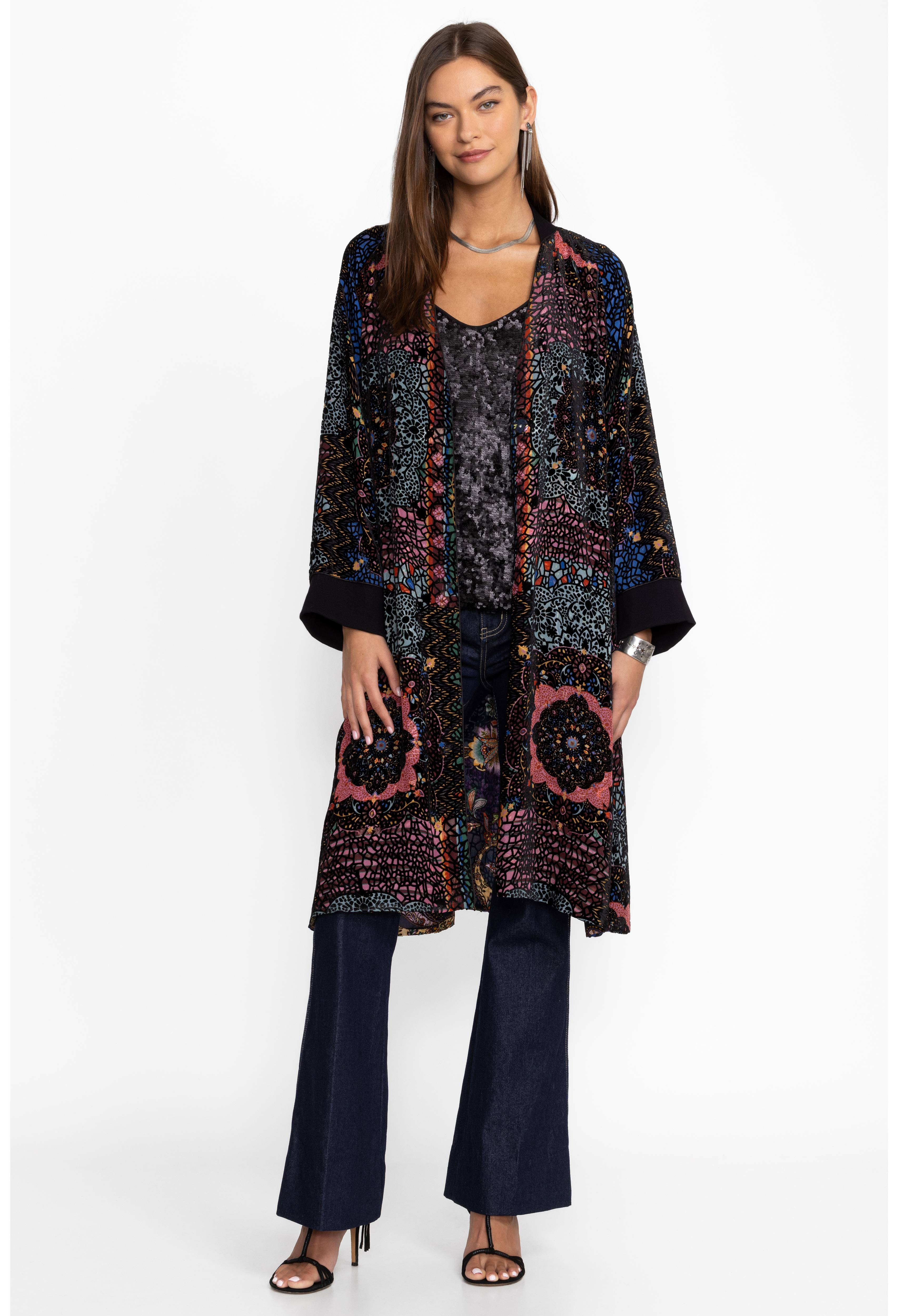 HARMONY BURNOUT KIMONO | Johnny Was | Johnny Was