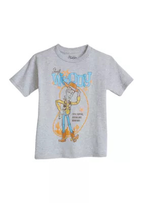 Toy Story Boys 4-7 Sheriff Woody Graphic T-Shirt, Grey, 7 | Belk