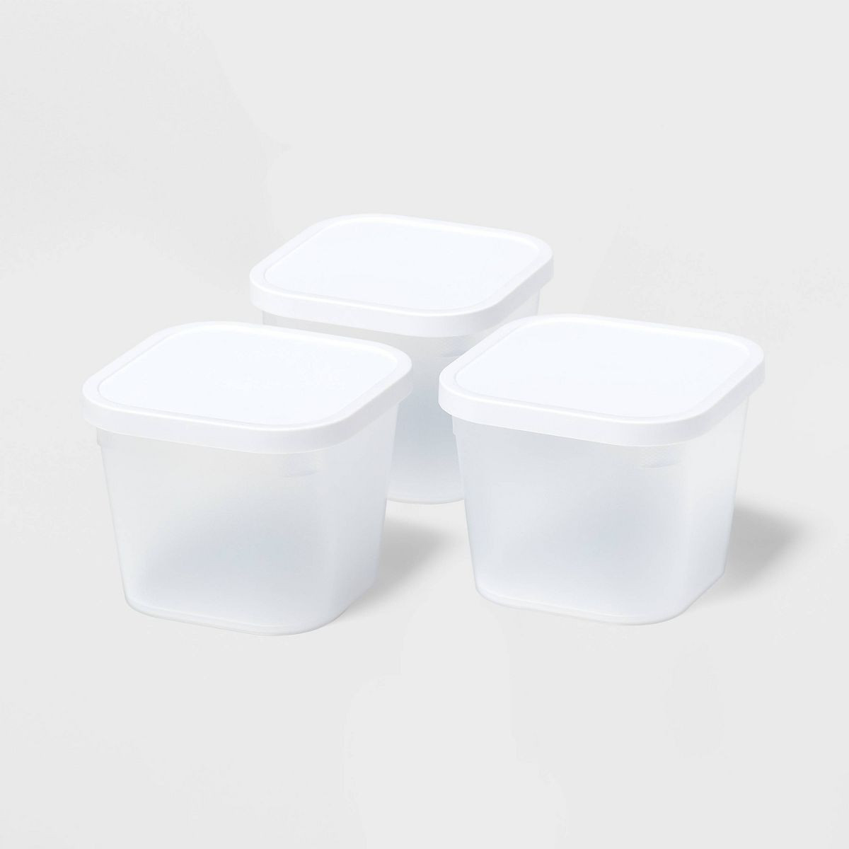 3pk Click in Place 30oz Insert Containers White and Clear - Brightroom™ | Target