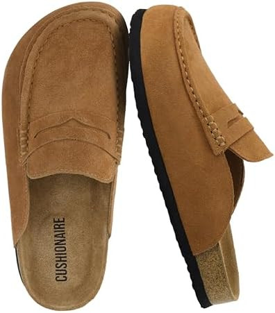 CUSHIONAIRE Fondu Genuine Leather Mule Clogs for Women, Comfortable Slip On Womens Shoes with Pen... | Amazon (US)