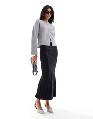 & Other Stories alpaca and wool cardigan with button front in grey | ASOS (Global)