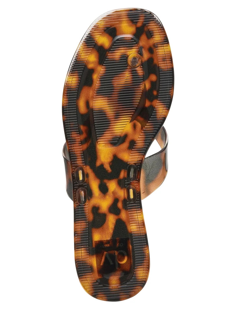 DV Dolce Vita Women's Jesper Jelly Thong Sandal with Ornament | Walmart (US)