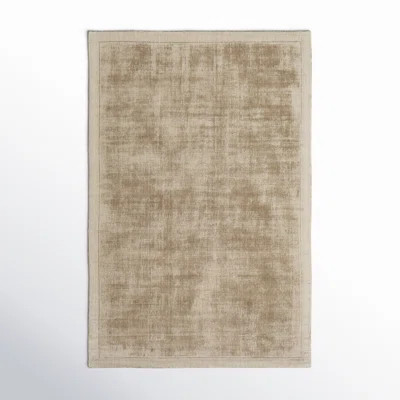 AllModern Mckinley Handmade Hand-Loomed Viscose Area Rug in Taupe & Reviews | AllModern | AllModern