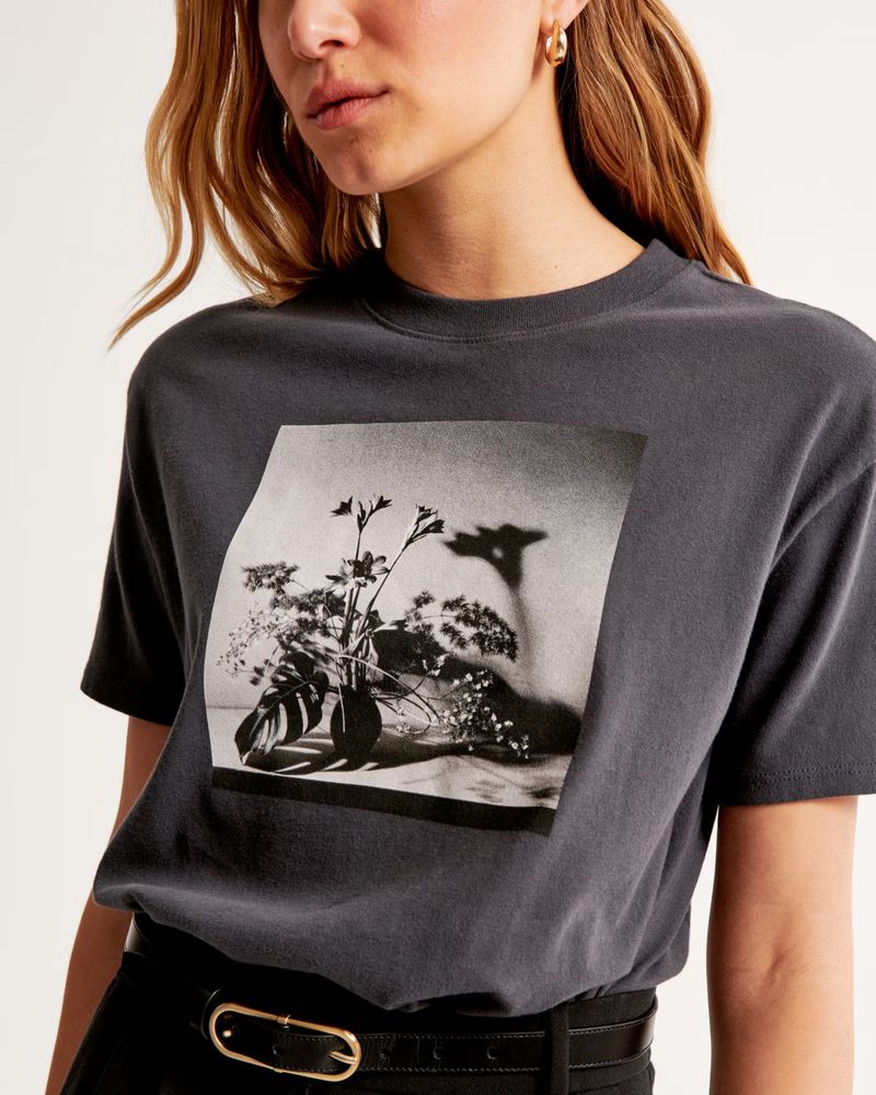 Women's Oversized Mapplethorpe Graphic Tee | Women's New Arrivals | Abercrombie.com | Abercrombie & Fitch (US)