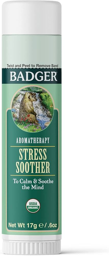 Badger - Stress Soother Balm, Aromatherapy Balm Stick, Certified Organic, Aromatherapy Oil, Essen... | Amazon (US)