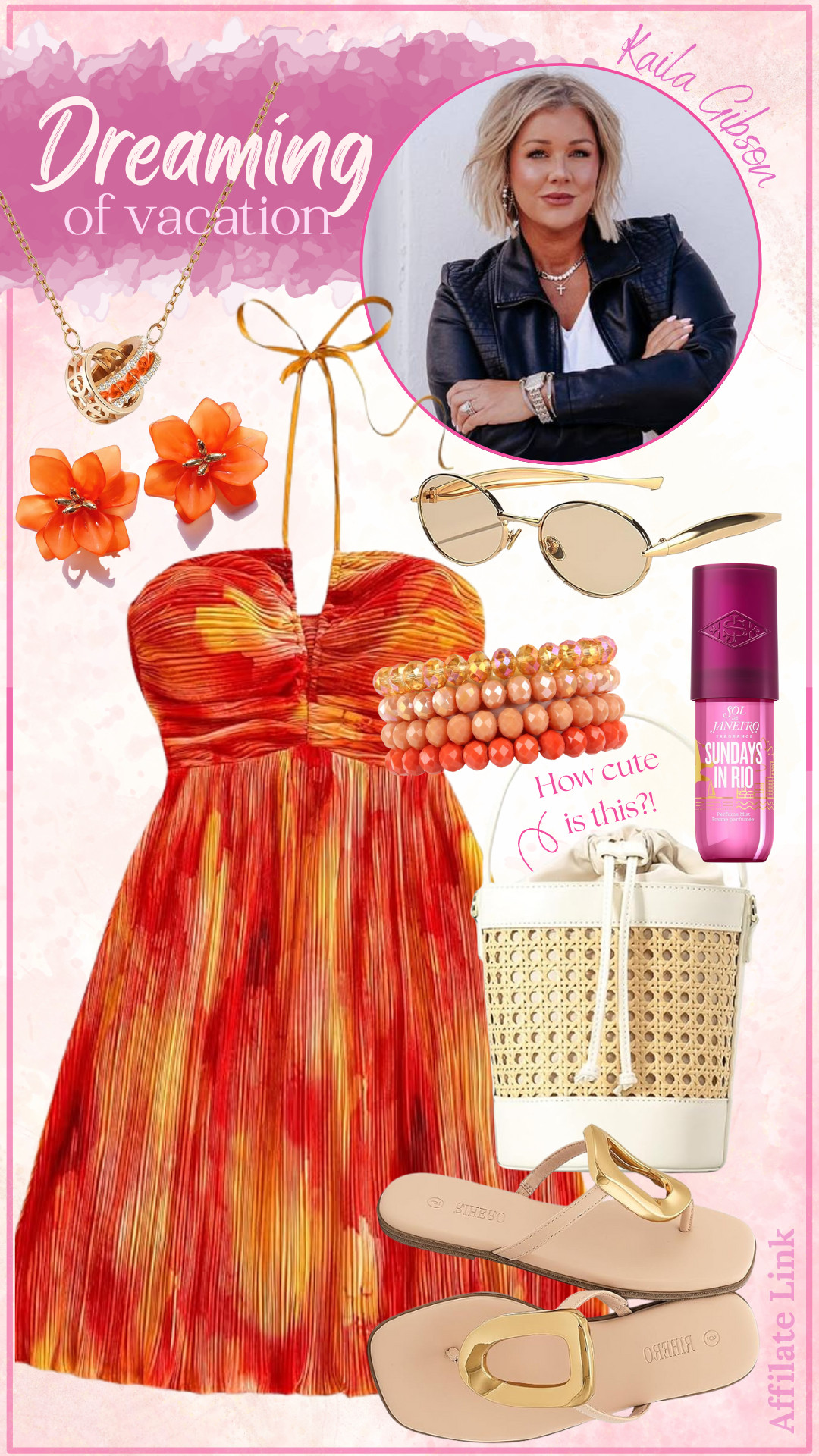 Alexa, skip to summer. 🍹 Keeping things bright and breezy with pops of orange and pink. This cutout dress is "perfect for the beach" (literally!)

#vacationstyle #beachvibes #amazonfinds 

 #LTKootd #LTKTravel #LTKWedding