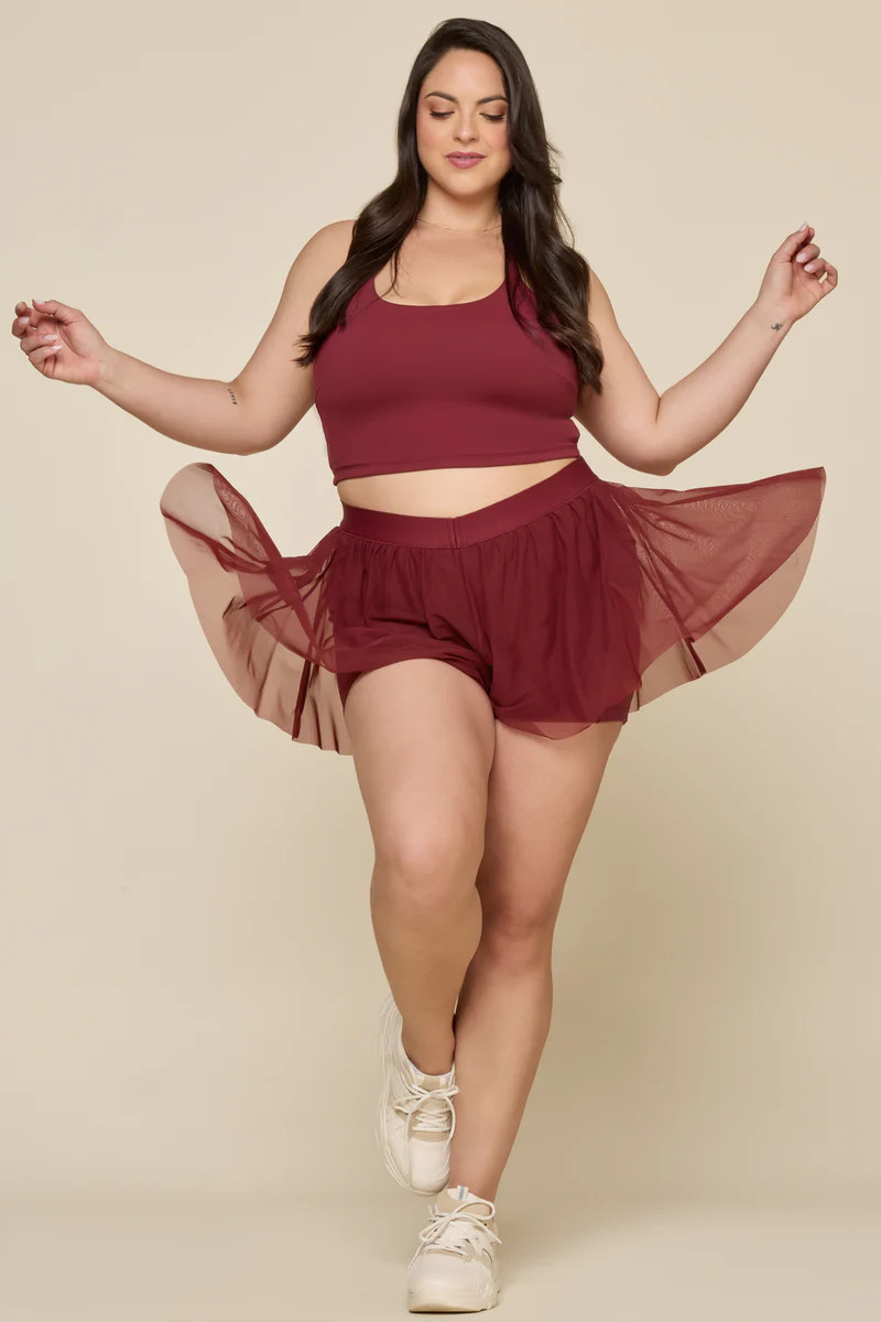 Butterfly Short - Crimson | POPFLEX