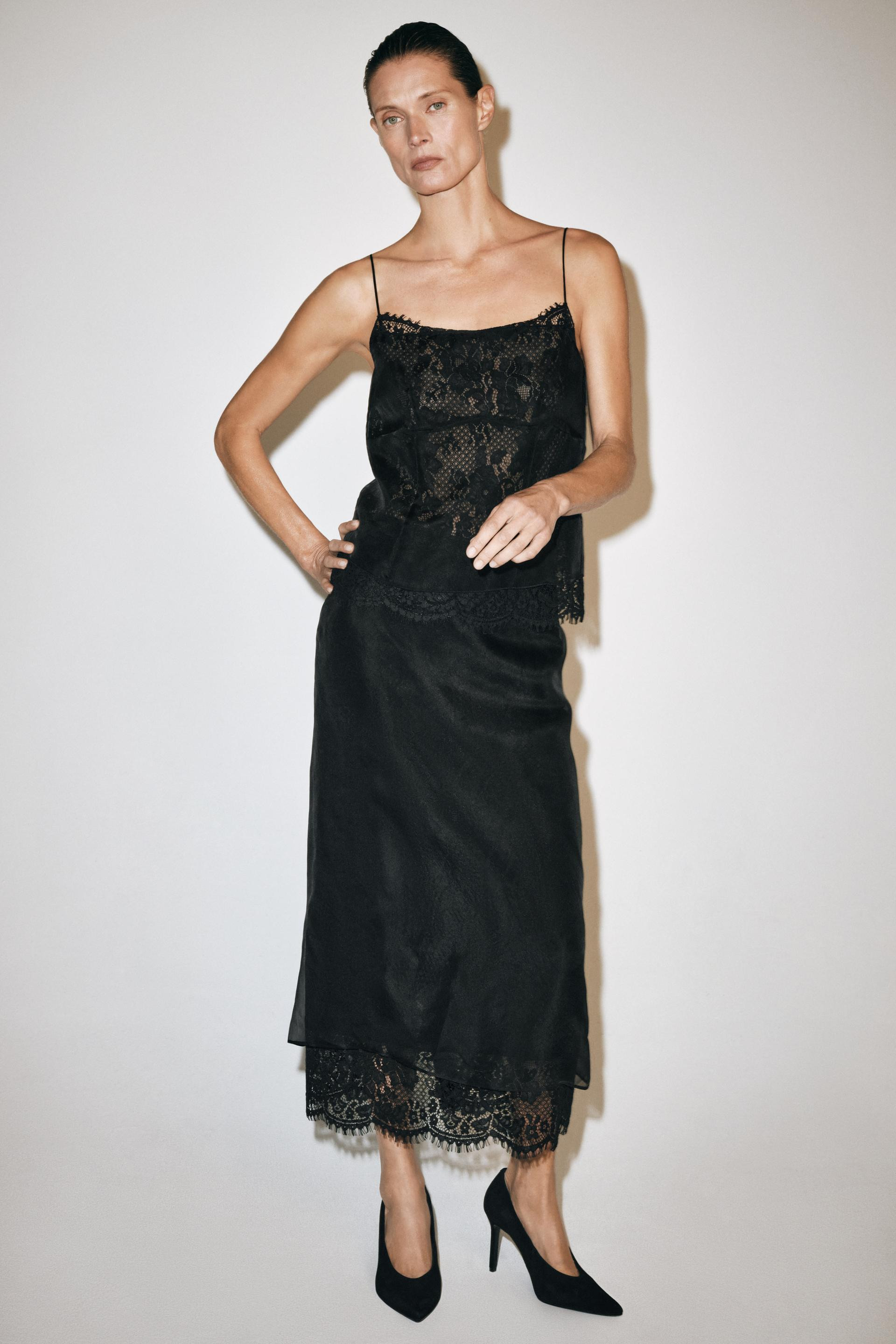 ZW COLLECTION 100% SILK LINGERIE TOP | Zara Canada