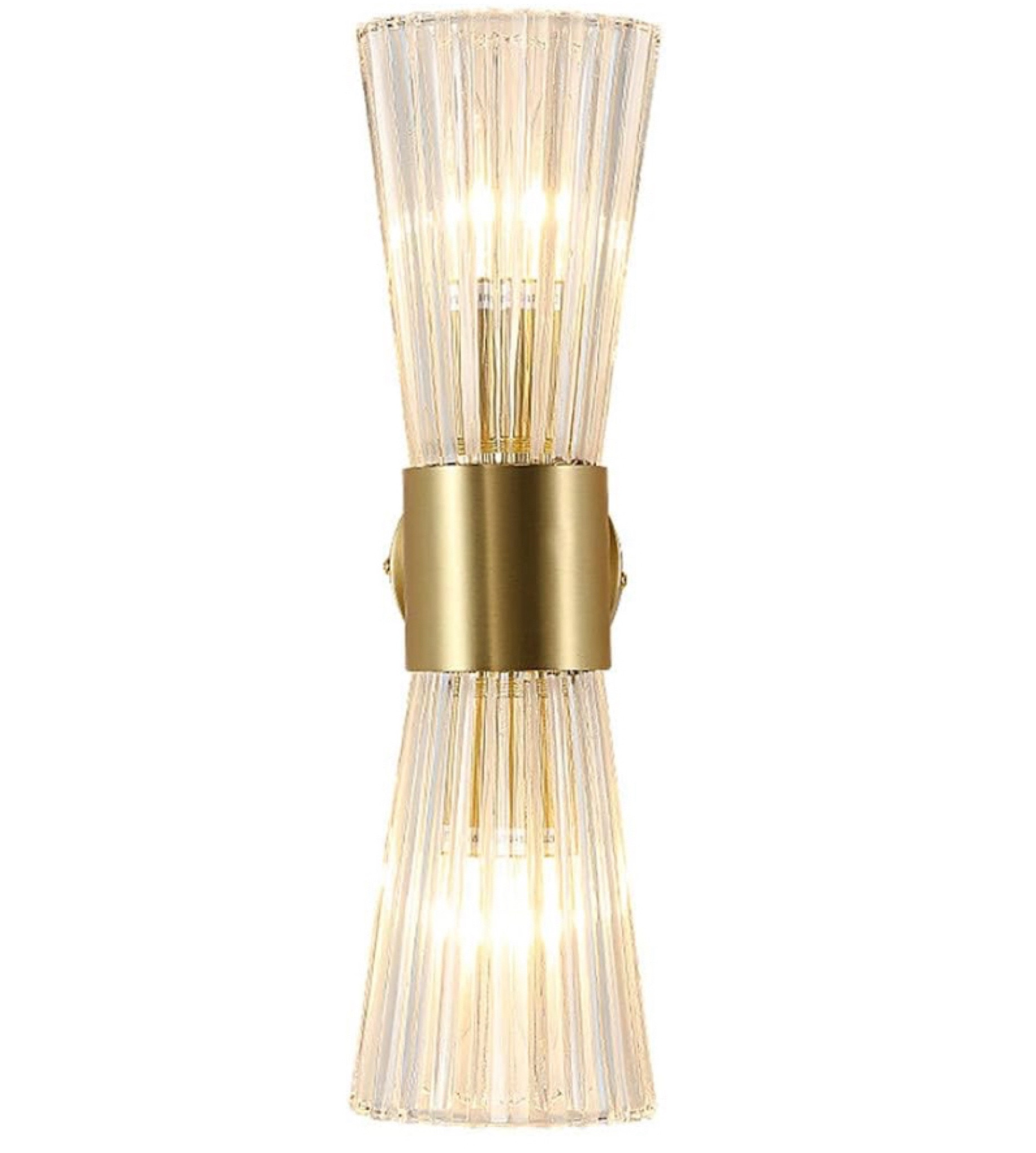 Fluted glass brass sconces 

#LTKhome