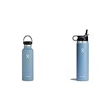 Amazon.com : Hydro Flask 24 oz Standard Mouth Water Bottle with Flex Cap or Flex Straw (Packaging... | Amazon (US)