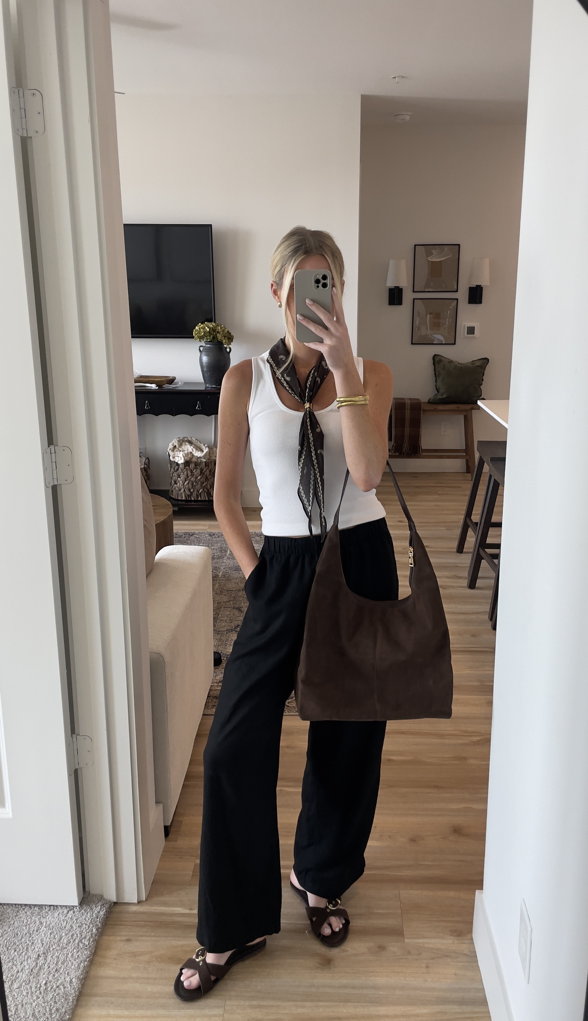 Casual linen pants outfit idea!
Ft: black linen pants, white tank top, brown sandals, Amazon tote bag

Casual outfit, summer outfit, fall outfit, lounge outfit, linen pants, minimalist style, trendy outfitt
#summerfits  #affordable #sandals #ootd #linenpants #amazonfinds #Amazon fashion


#LTKStyleTip #LTKU #LTKSeasonal