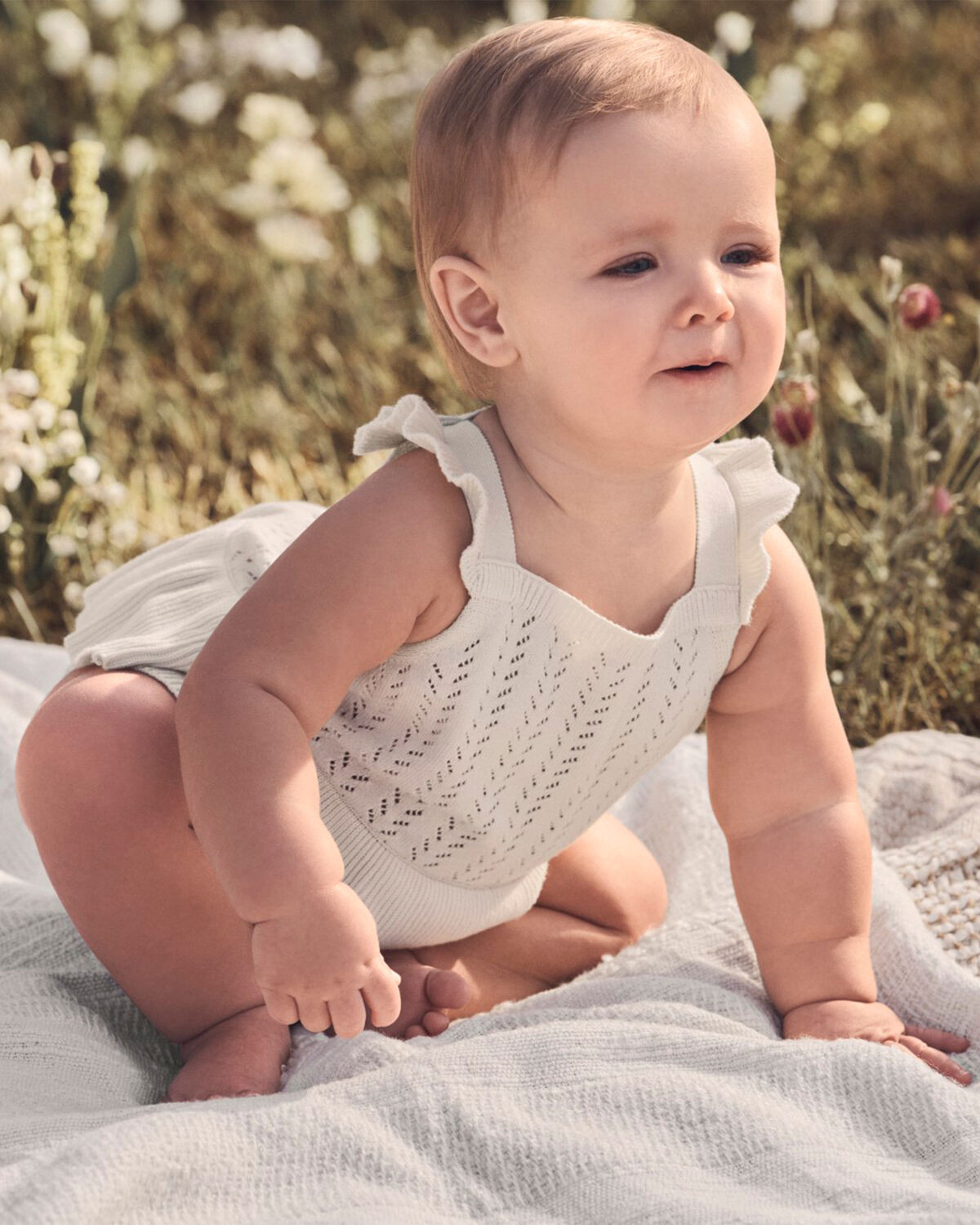 Baby Organic Cotton Pointelle Romper - Little Planet | Carter's | Carter's Inc