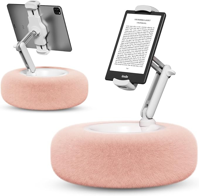 Tablet Pillow Stand for Reading, Adjustable Tablet Pillow Stand for Lap with Detachable Bowl, Fit... | Amazon (US)
