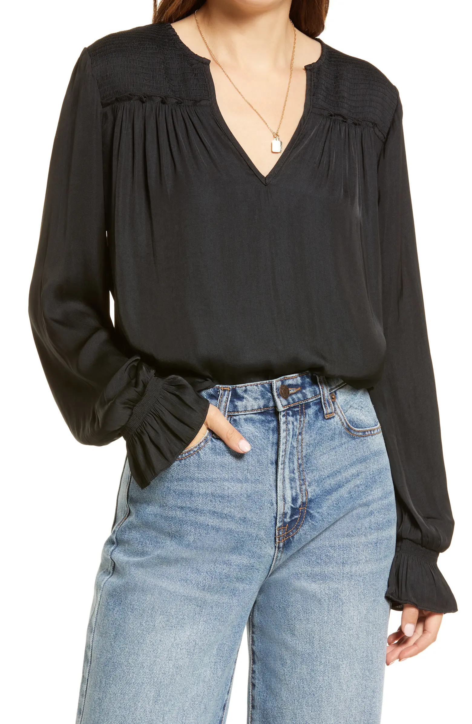 Split Neck Top | Nordstrom
