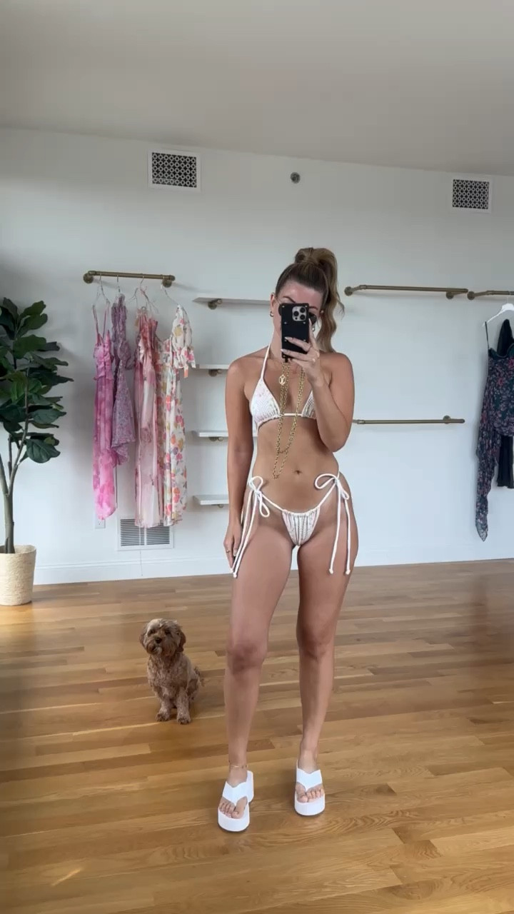 lake day bikini! in my normal size small

#LTKstyletip #LTKshoecrush #LTKswim