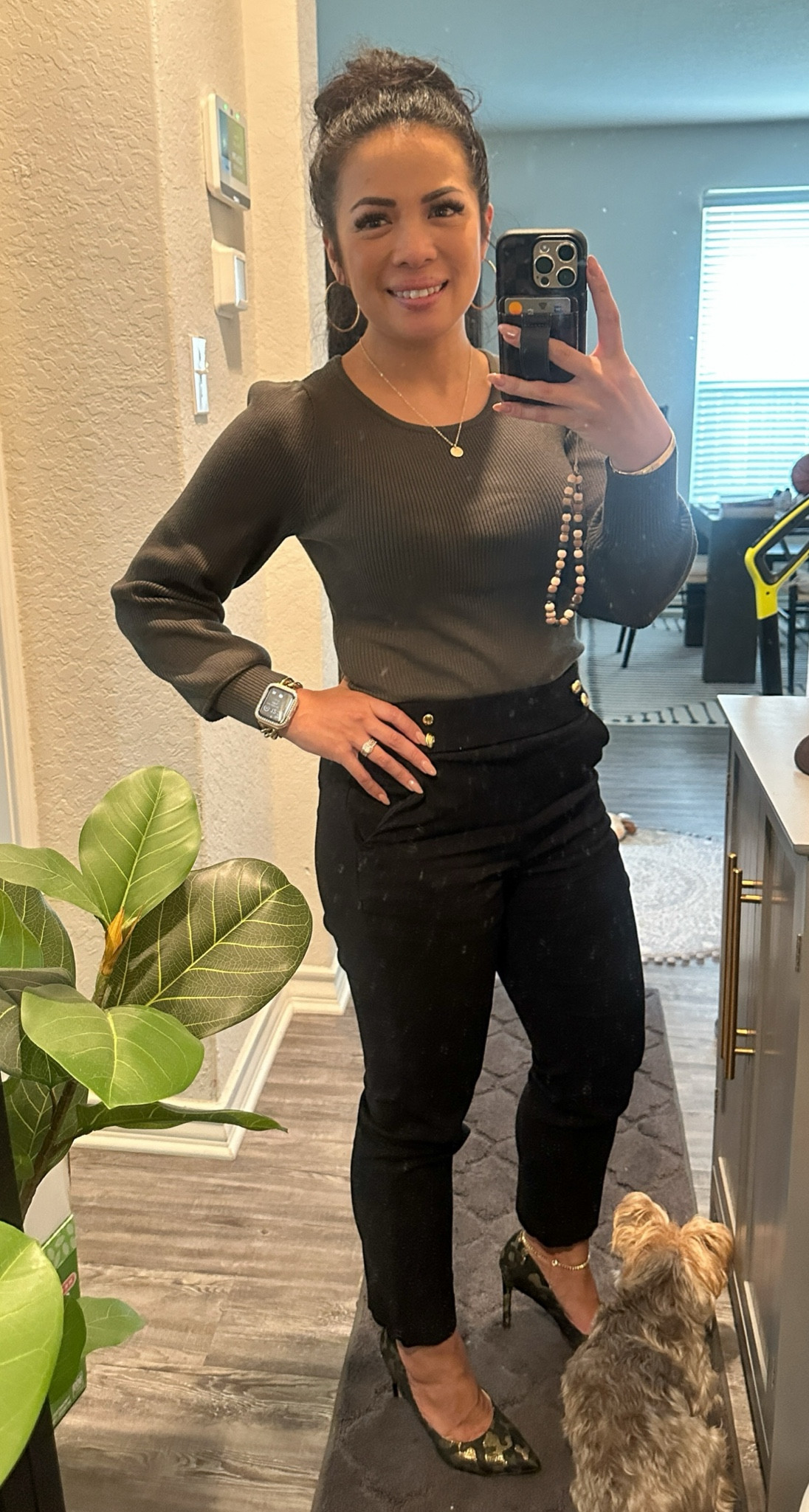 The perfect ribbed puff long sleeve bodysuit! Paired well with green camo pumps!

#LTKStyleTip #LTKPetite #LTKWorkwear
