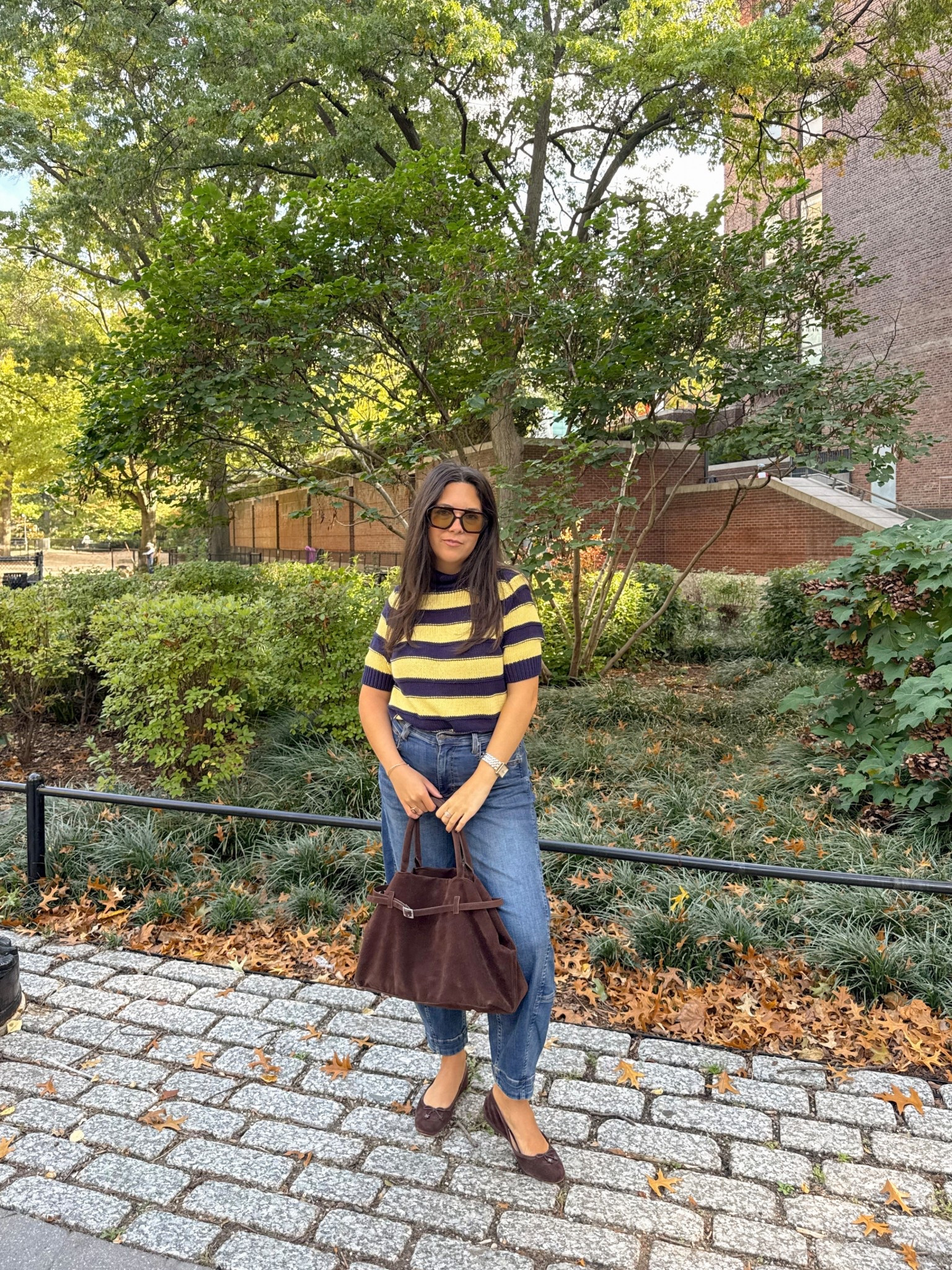 Casual fall weekend look 🍁
A striped knit, classic denim (you can use CAREY15 for a discount!), and chocolate brown accessories — simple, timeless, and perfect for farmers market mornings or city strolls. Linking exact pieces + similar styles below!

#ltkfallfashion #ltkitbag #ltkeveryday #ltkcodes #ltkstyletip #ltknyc #falloutfit #ltkfallstyle #casualchic #denimlove

#LTKSeasonal #LTKStyleTip #LTKSaleAlert