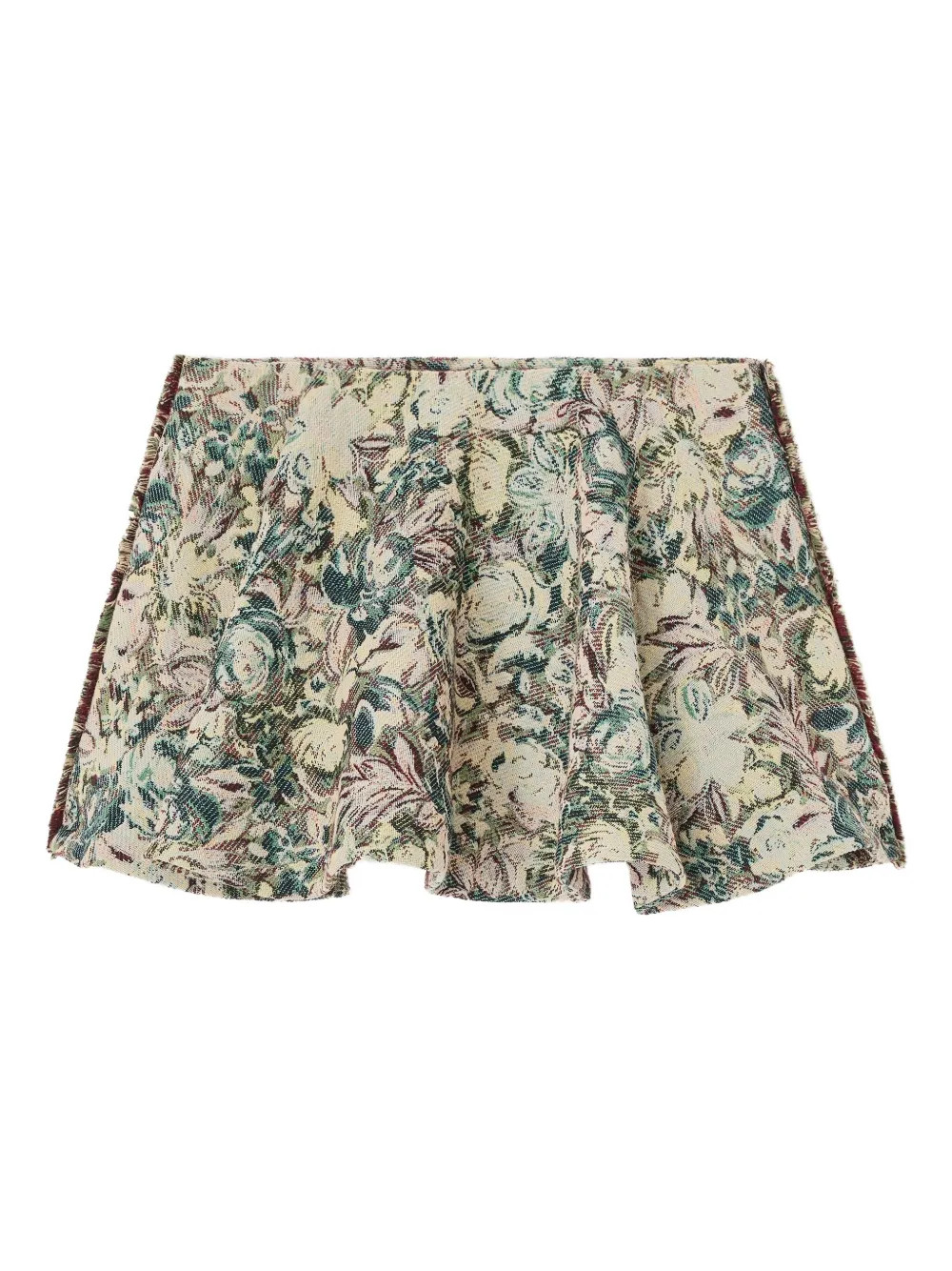 floral-jacquard flared mini skirt | Farfetch Global