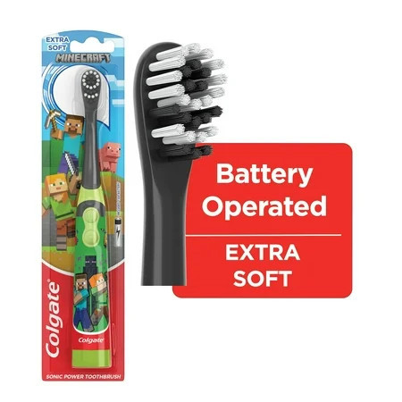 Colgate Kids Battery Powered Minecraft Toothbrush, 1 Count, Child | Walmart (US)